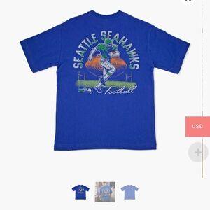 Seattle Seahawks Blue Short Sleeve Tee NWOT